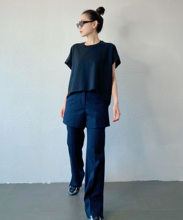 Black Boxy Tee #250423